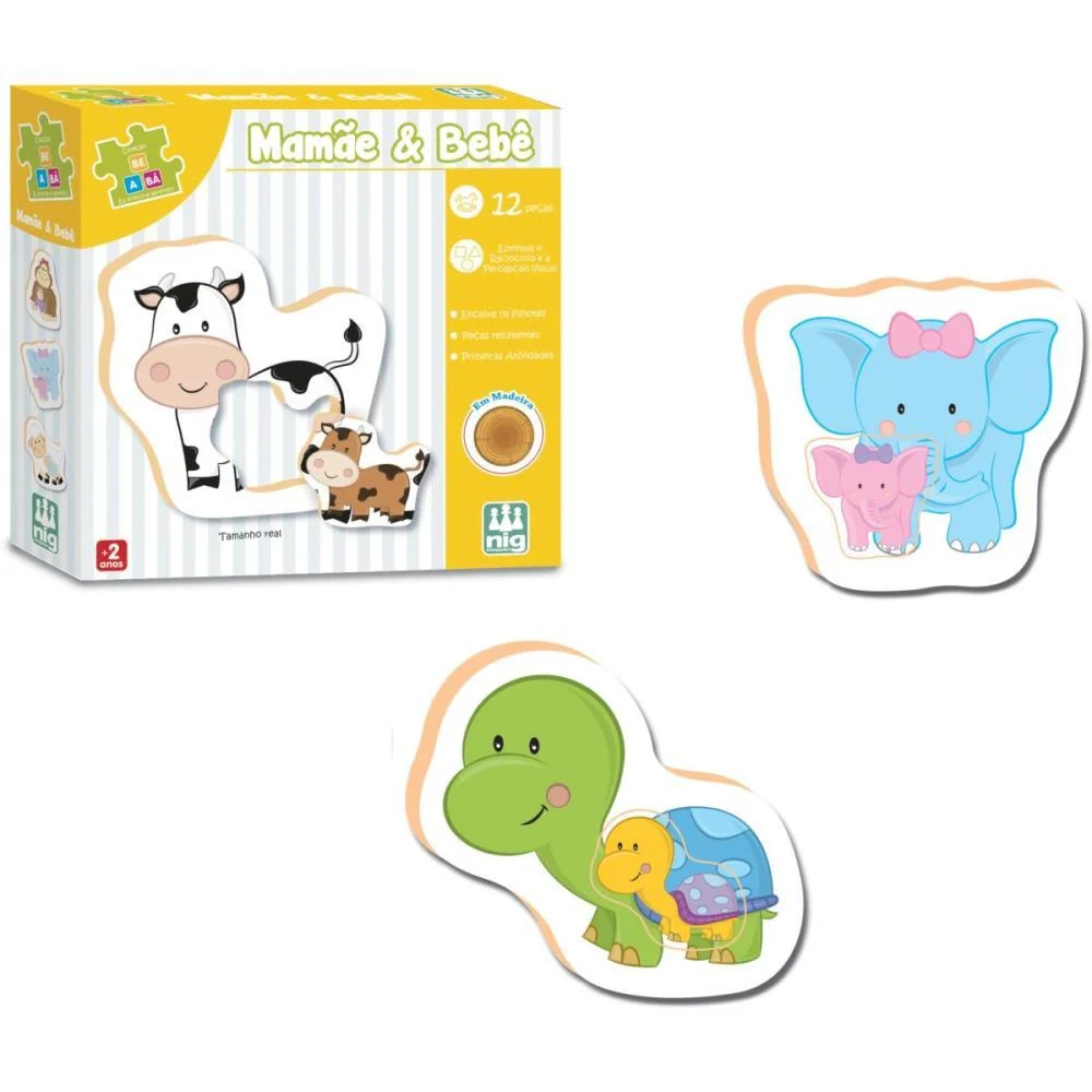 BRINQUEDO EDUCATIVO BE A BA MAMAE E BEBE NIG BRINQUEDOS (UNIDADE) - imagem 3