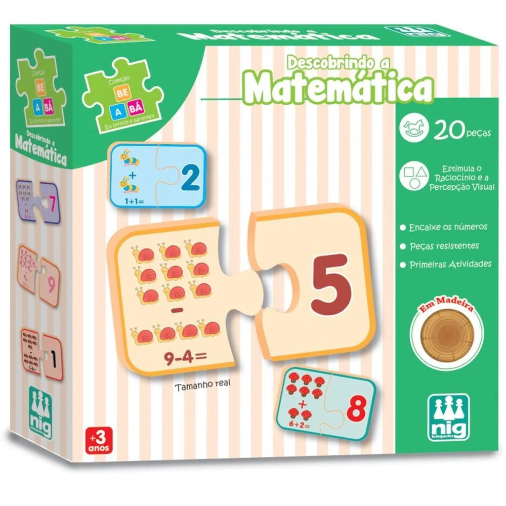 BRINQUEDO EDUCATIVO BE A BA DESCOBRINDO A MATEMATI NIG BRINQUEDOS (UNIDADE) - imagem 3