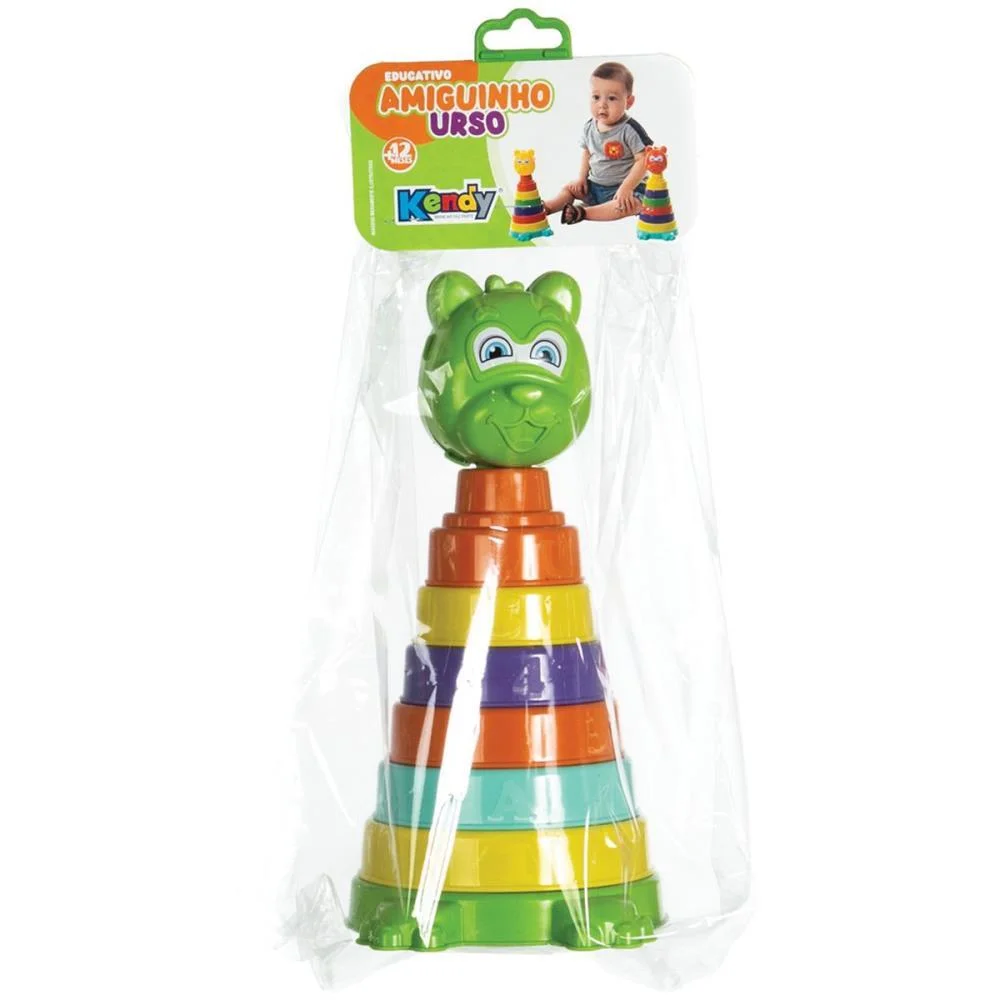 BRINQUEDO EDUCATIVO AMIGUINHO URSO (S) KENDY BRINQUEDOS (UNIDADE) - imagem 6