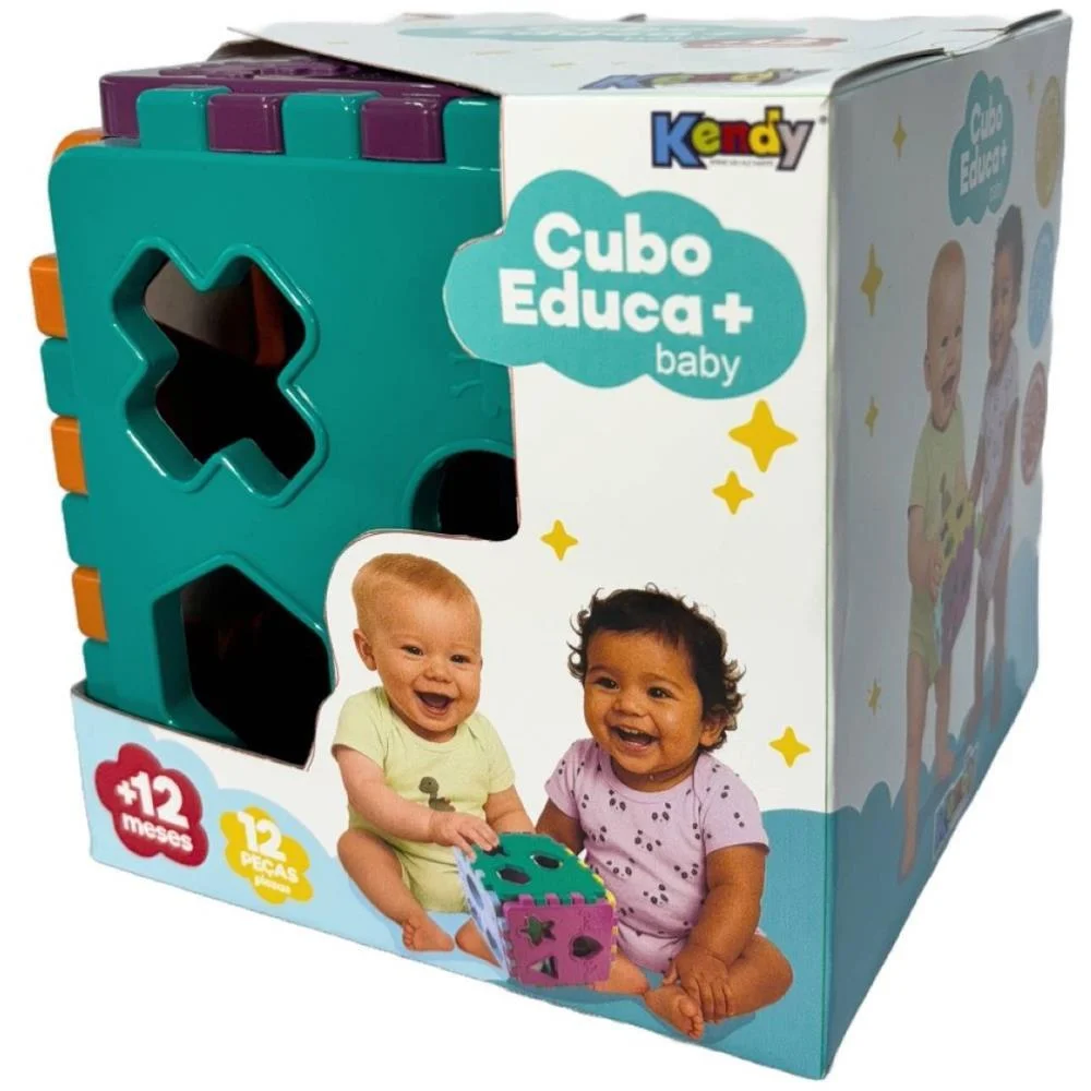 BRINQUEDO EDUCATIVO CUBO BABY EDUCA MAIS C/BLOCOS KENDY BRINQUEDOS (UNIDADE) - imagem 3