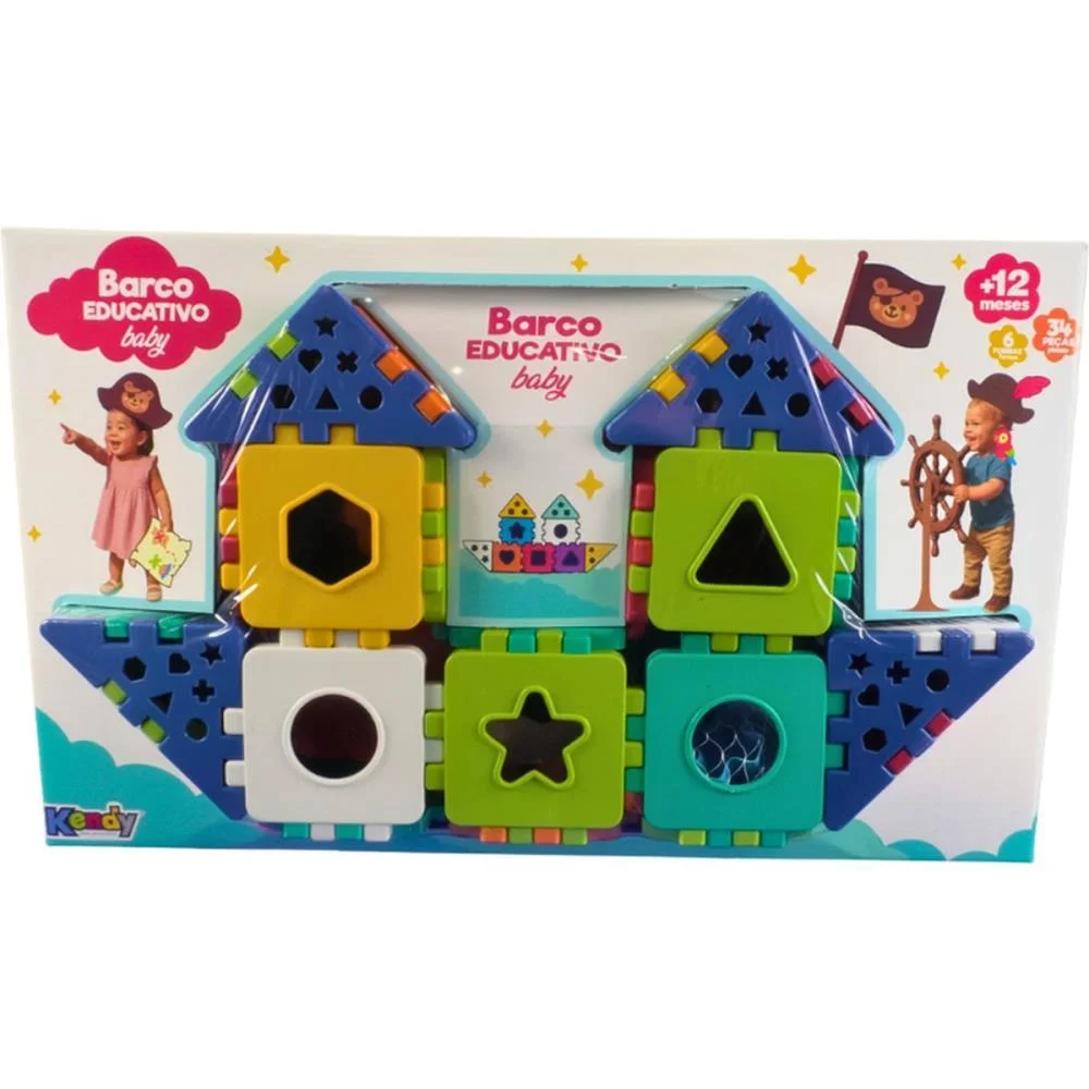 BRINQUEDO EDUCATIVO BARCO BABY EDUCATIVO C/BLOCOS KENDY BRINQUEDOS (UNIDADE) - imagem 11