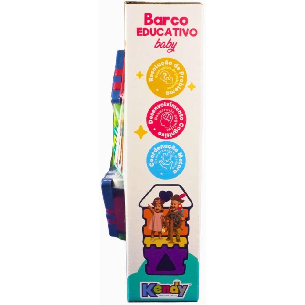 BRINQUEDO EDUCATIVO BARCO BABY EDUCATIVO C/BLOCOS KENDY BRINQUEDOS (UNIDADE) - imagem 9