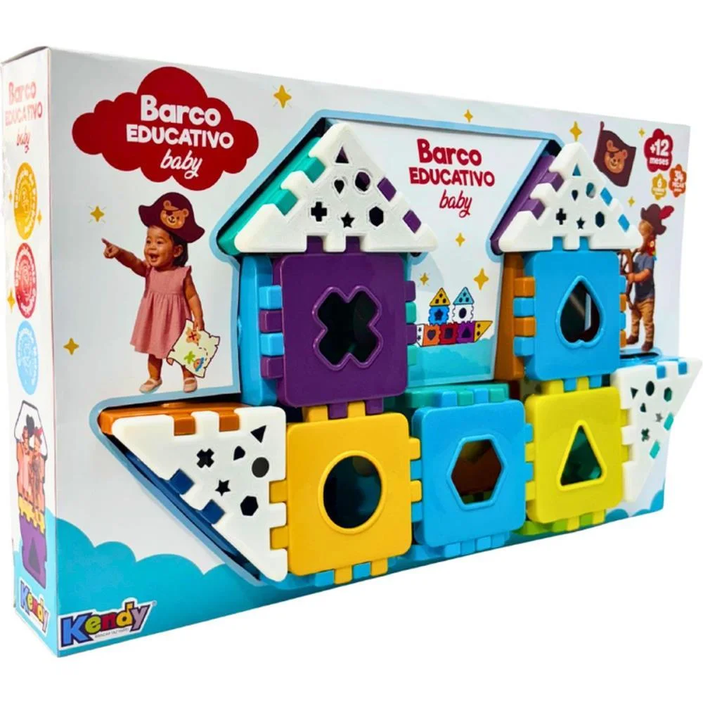 BRINQUEDO EDUCATIVO BARCO BABY EDUCATIVO C/BLOCOS KENDY BRINQUEDOS (UNIDADE) - imagem 10