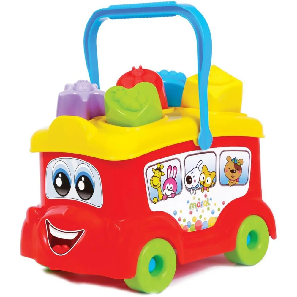 BRINQUEDO EDUCATIVO BABY BUS C/CUBINHOS MARAL (UNIDADE) - imagem 4