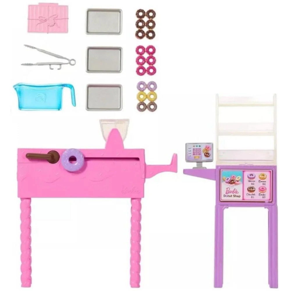 BARBIE PROFISSOES LOJA DE DONUTS C/BONECA MATTEL (UNIDADE) - imagem 5