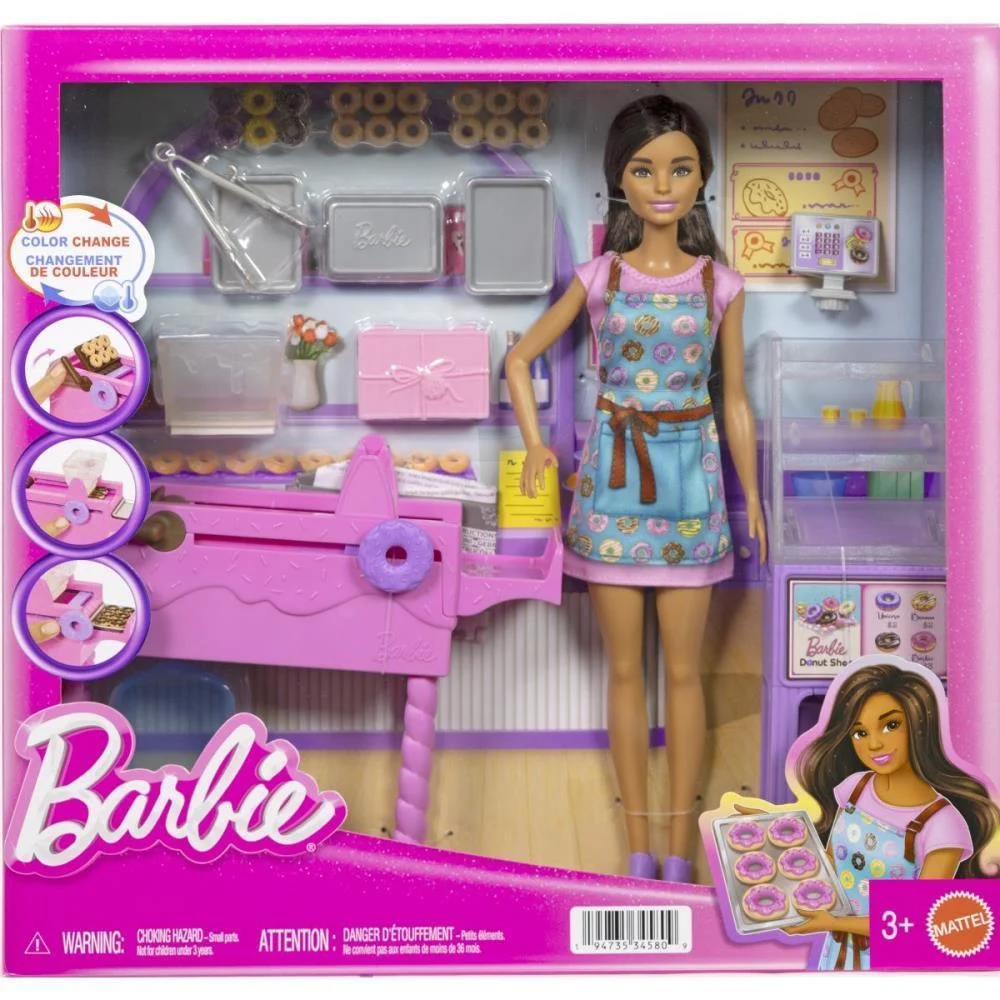 BARBIE PROFISSOES LOJA DE DONUTS C/BONECA MATTEL (UNIDADE) - imagem 9