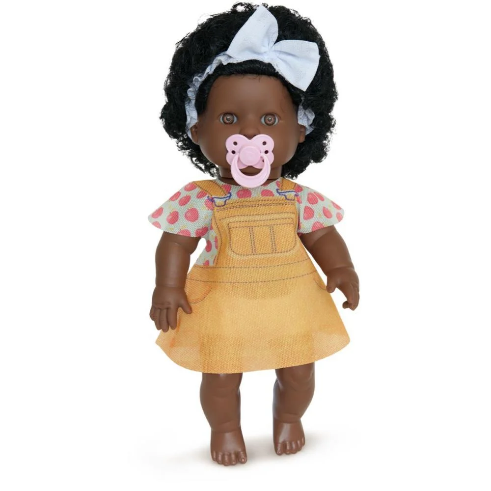 BONECA DANADINHA NEGRA 33CM MILK (UNIDADE) - imagem 4
