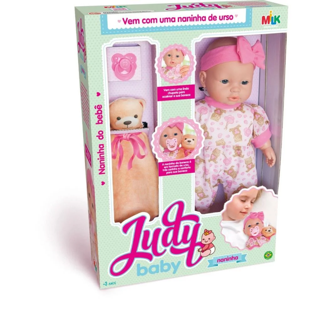 BONECA JUDY BABY NANINHA 34CM MILK (UNIDADE) - imagem 2