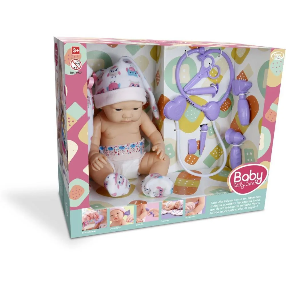 BONECA DAILY CARE 41,5CM C/ACESSORIOS OMG KIDS (UNIDADE) - imagem 5