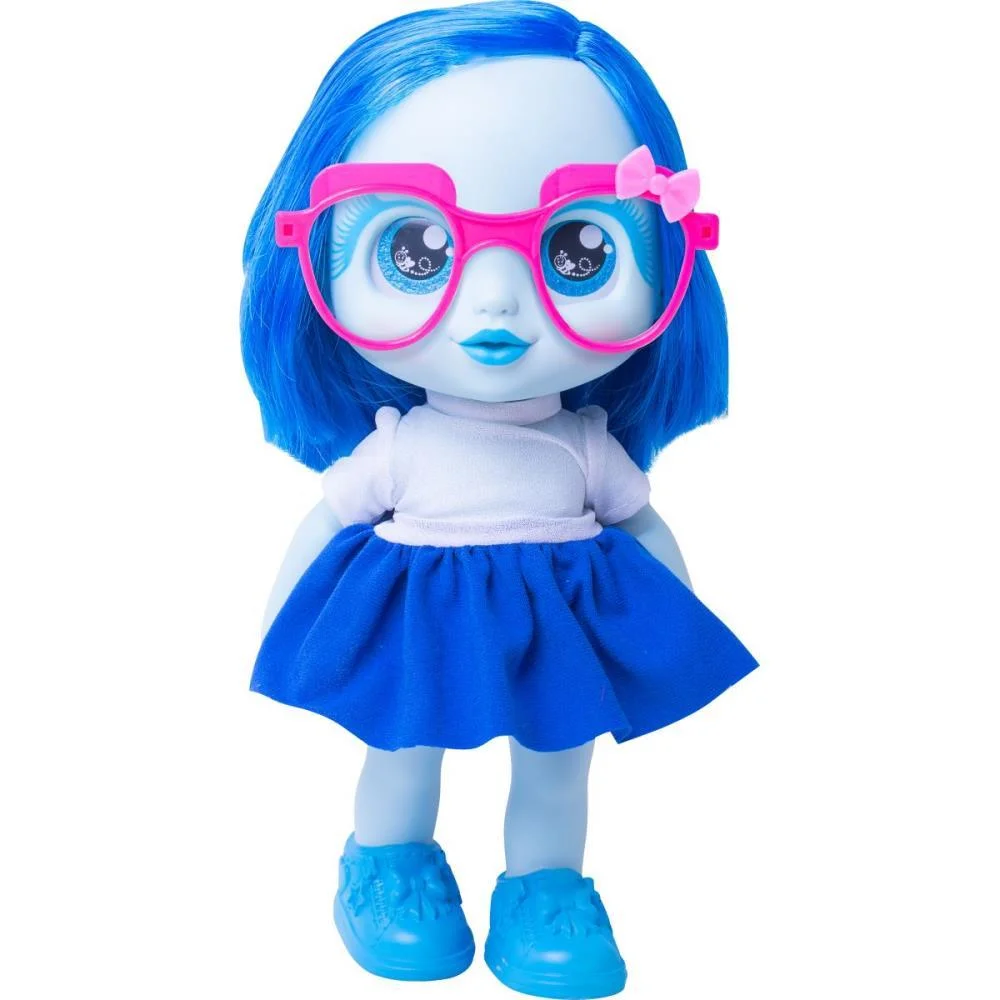 BONECA GLOW GIRLS AZUL CELESTE BEE TOYS (UNIDADE) - imagem 2