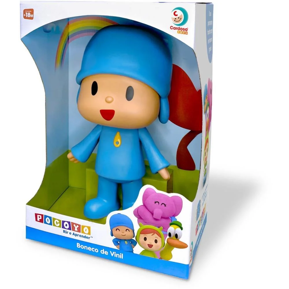 BONECO E PERSONAGEM POCOYO 28CM. VINIL CARDOSO TOYS (UNIDADE) - imagem 6