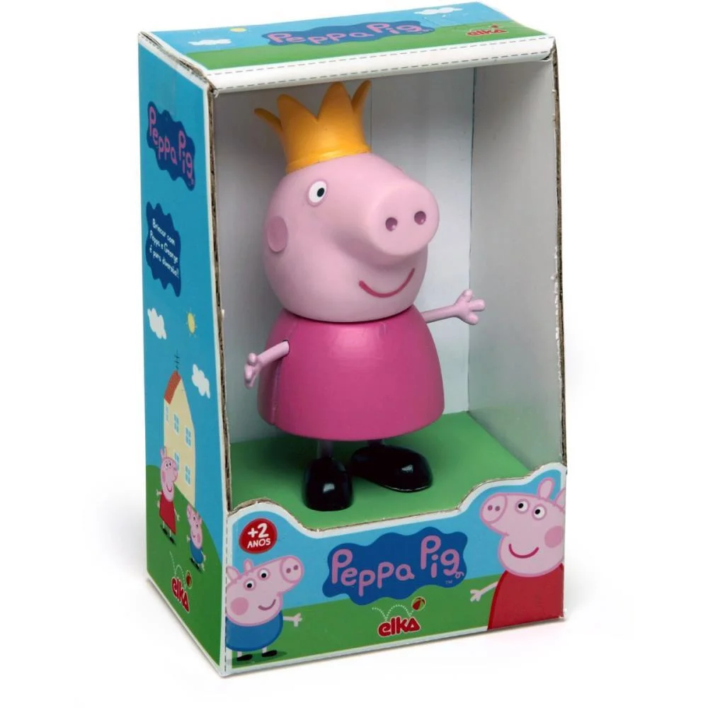 BONECO E PERSONAGEM PEPPA PIG PRINCESA VINIL 15CM. ELKA (UNIDADE) - imagem 2