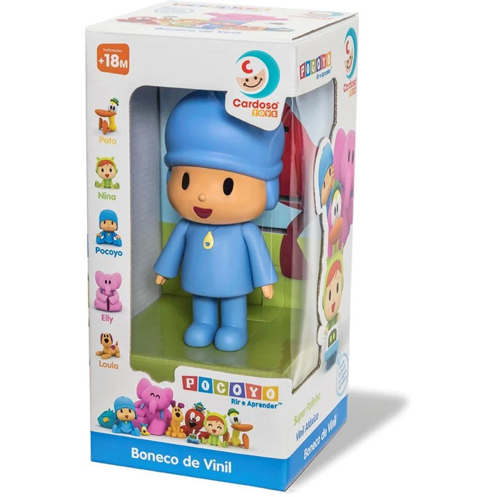 BONECO E PERSONAGEM POCOYO 13CM. VINIL CARDOSO TOYS (UNIDADE) - imagem 3