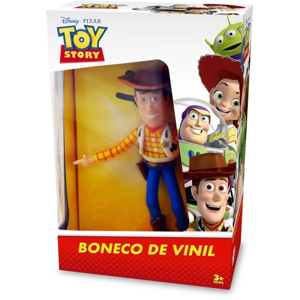 BONECO E PERSONAGEM TOY STORY WOODY VINIL 19CM LIDER (UNIDADE) - imagem 3