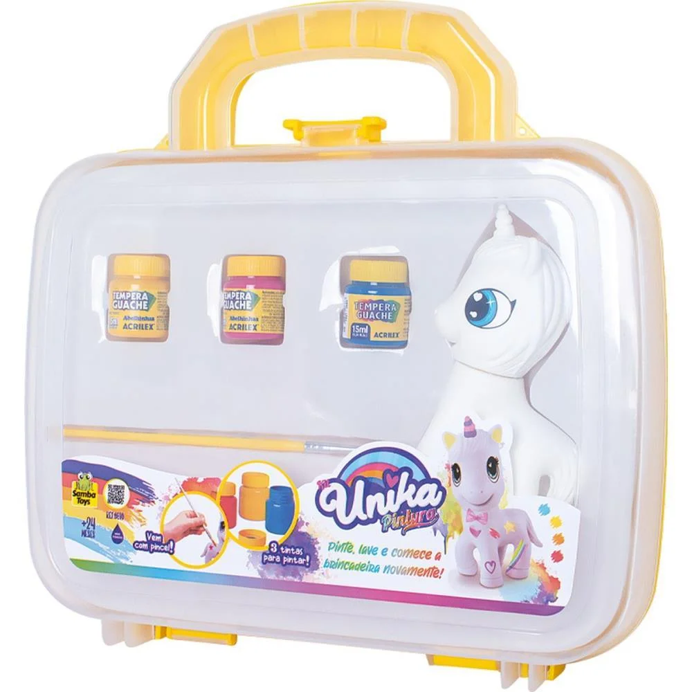 BONECO E PERSONAGEM UNIKA PINTURA LAVAVEL MALETA SAMBA TOYS (UNIDADE) - imagem 4