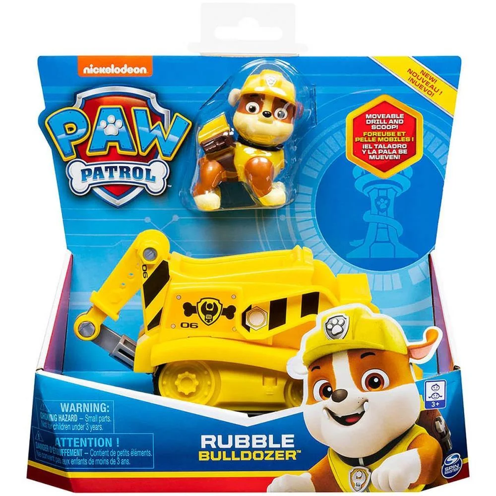 BONECO E PERSONAGEM PATRULHA CANINA RUBBLE SOLIDO SUNNY (UNIDADE) - imagem 4