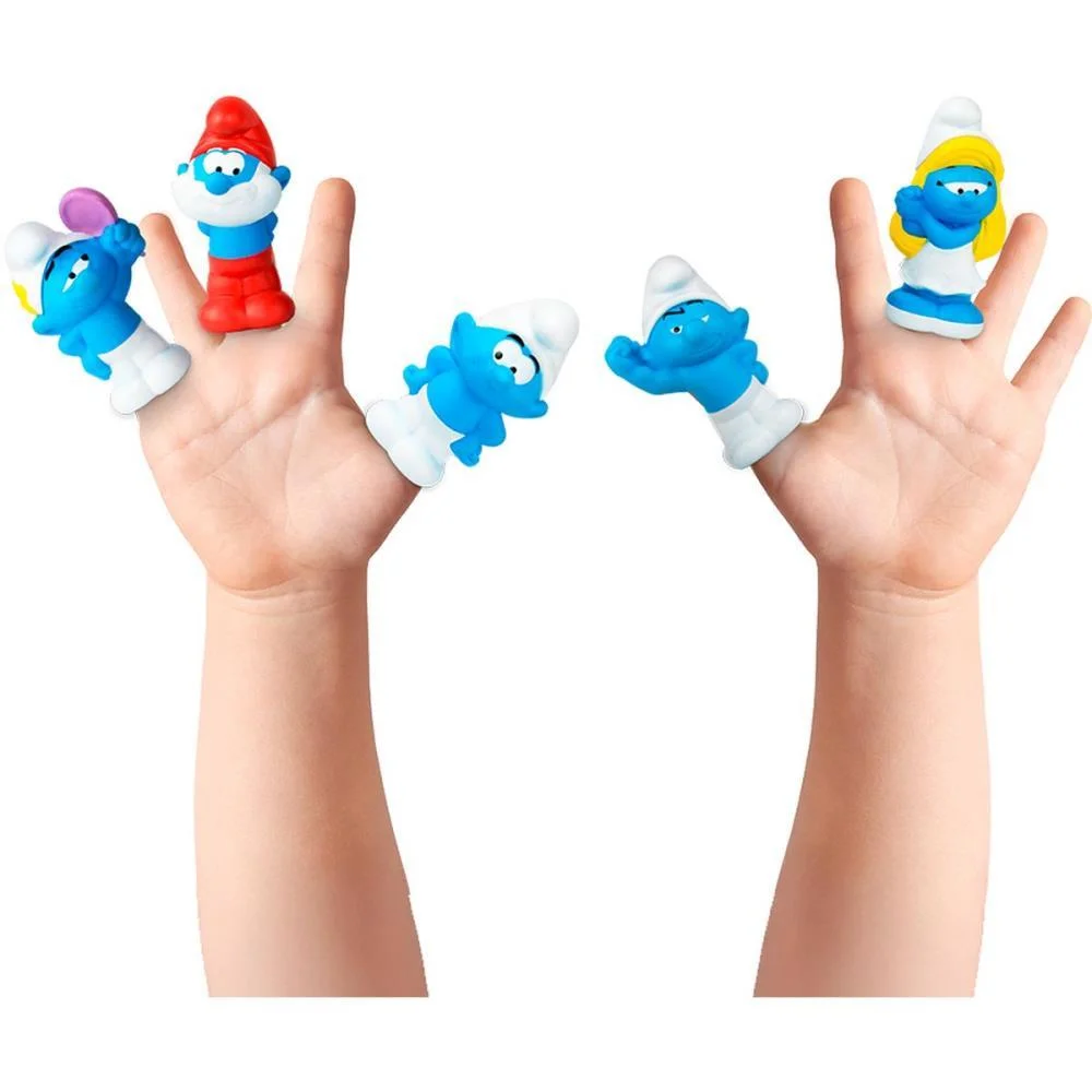 BONECO E PERSONAGEM SMURFS 6CM C/5 LITTLE FIGS CARDOSO TOYS (UNIDADE) - imagem 3