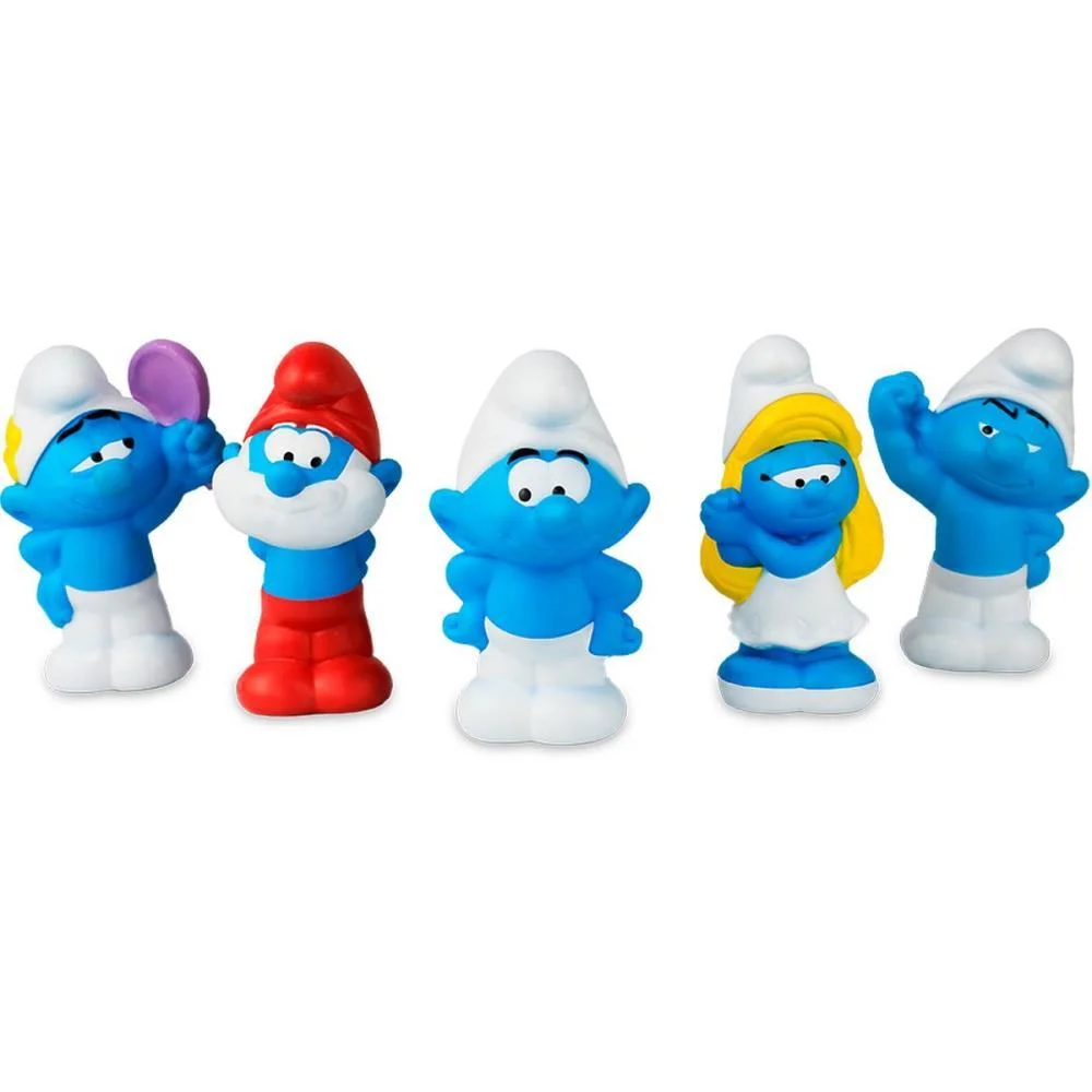 BONECO E PERSONAGEM SMURFS 6CM C/5 LITTLE FIGS CARDOSO TOYS (UNIDADE) - imagem 5