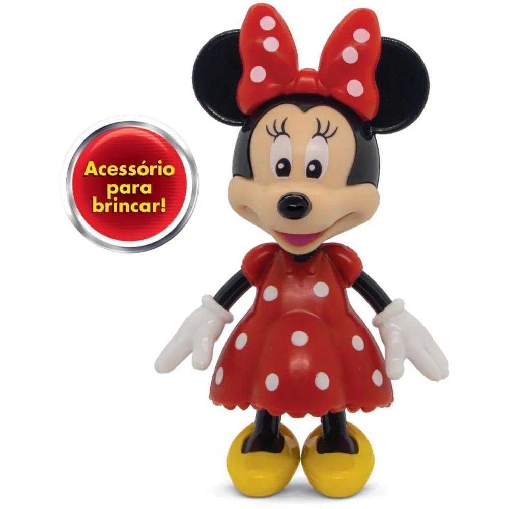 BONECO E PERSONAGEM MINNIE 13CM C/ACESSORIOS ELKA (UNIDADE) - imagem 5