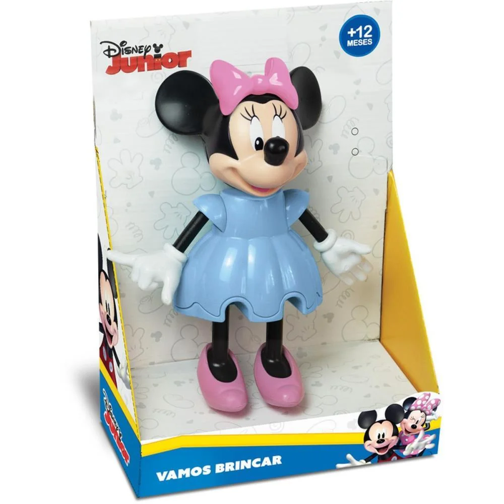BONECO E PERSONAGEM MINNIE VAMOS BRINCAR 26CM. ELKA (UNIDADE) - imagem 4
