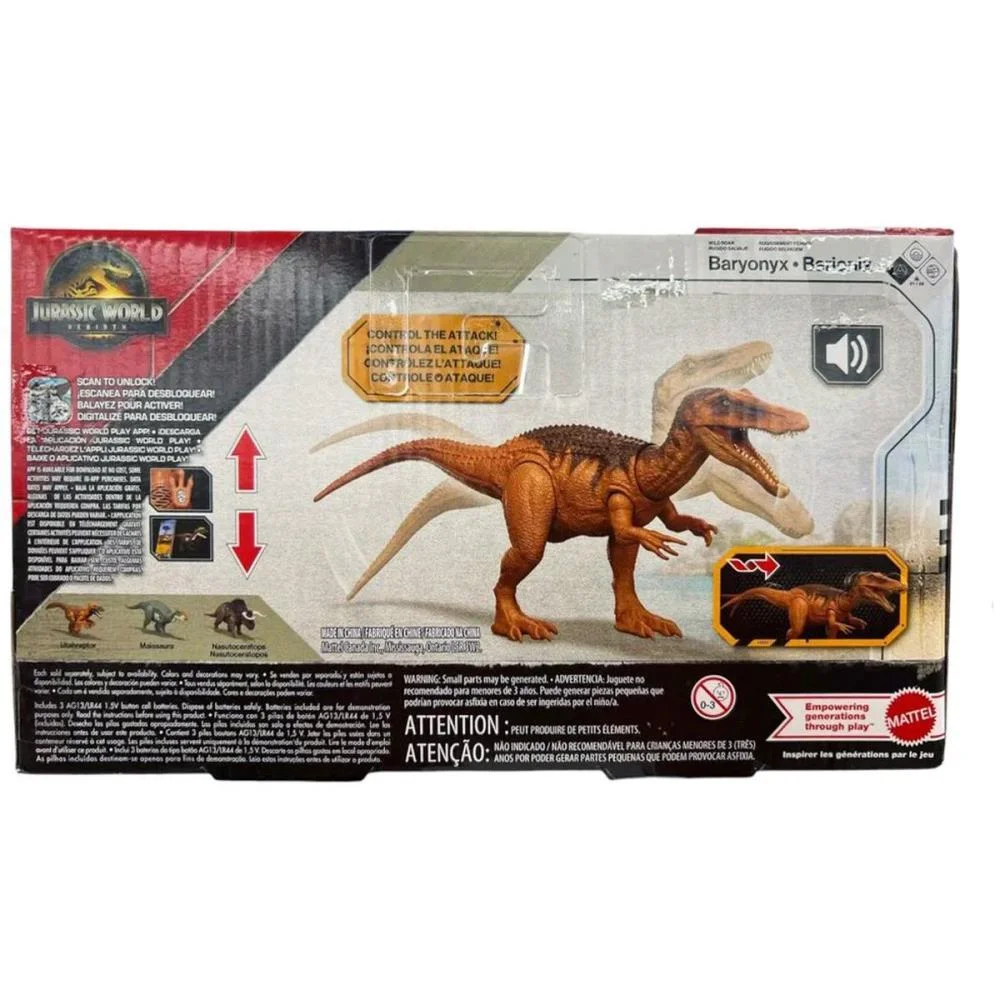 BONECO E PERSONAGEM JW REBIRTH RUGIDO SELVAGEM (S) MATTEL (UNIDADE) - imagem 18