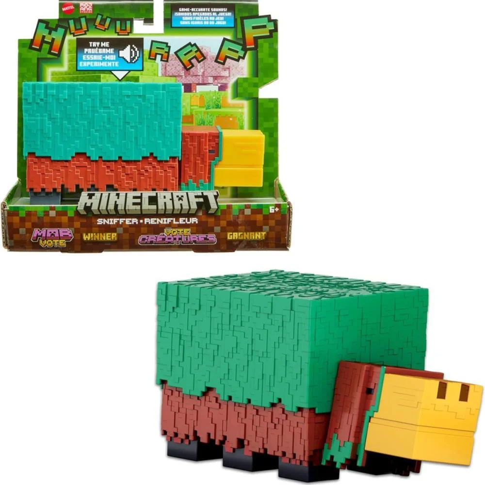 BONECO E PERSONAGEM MINECRAFT VANILLA SNIFFER 21CM MATTEL (UNIDADE) - imagem 2