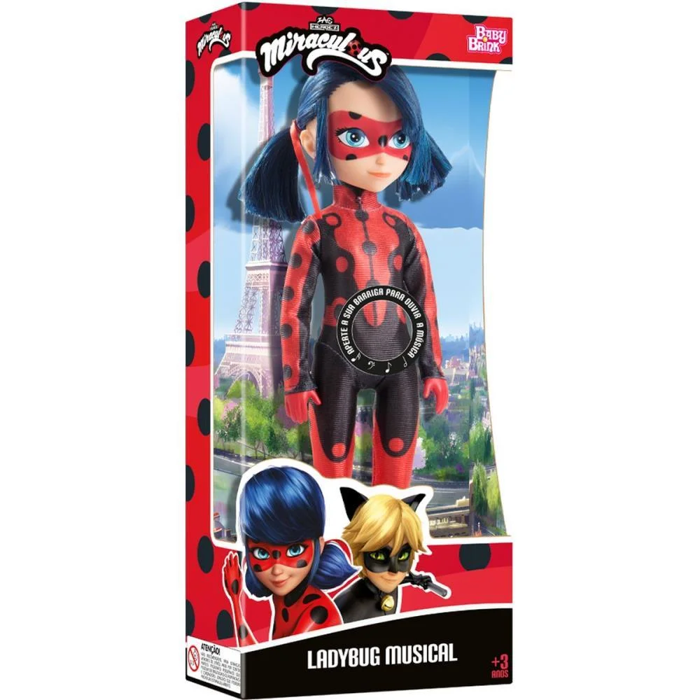 BONECO E PERSONAGEM LADYBUG MIRACULOUS 45CM BABY BRINK (UNIDADE) - imagem 3
