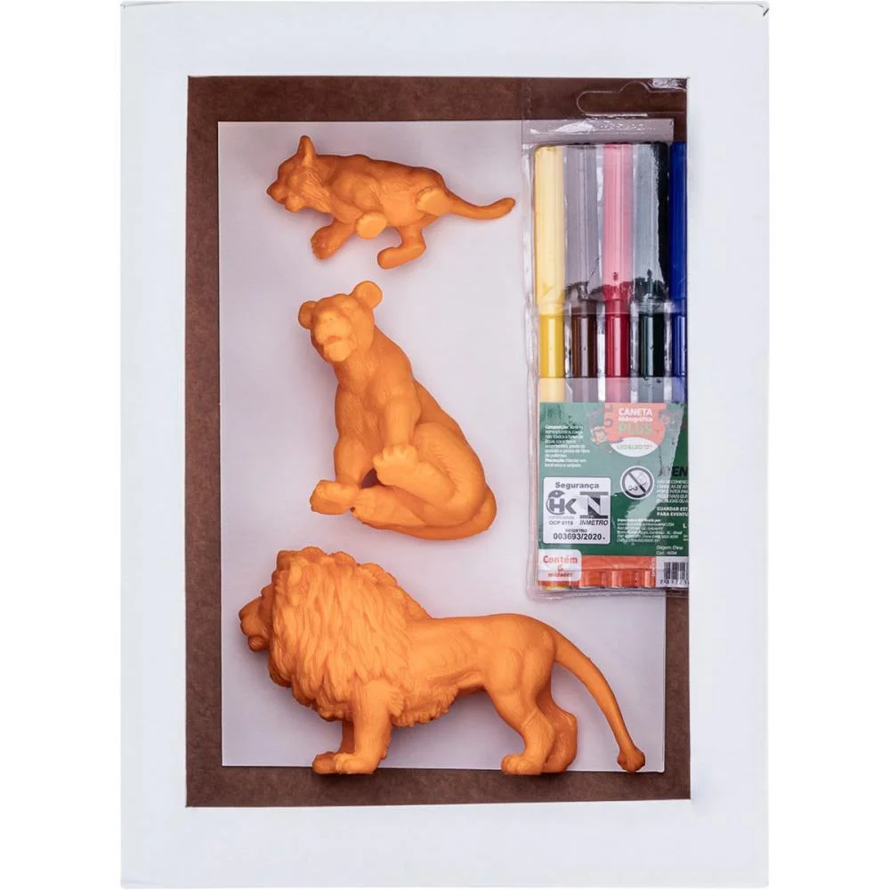 BONECO E PERSONAGEM LEAO E TIGRE C/CANETINHA LAVAV GULLIVER (UNIDADE) - imagem 3