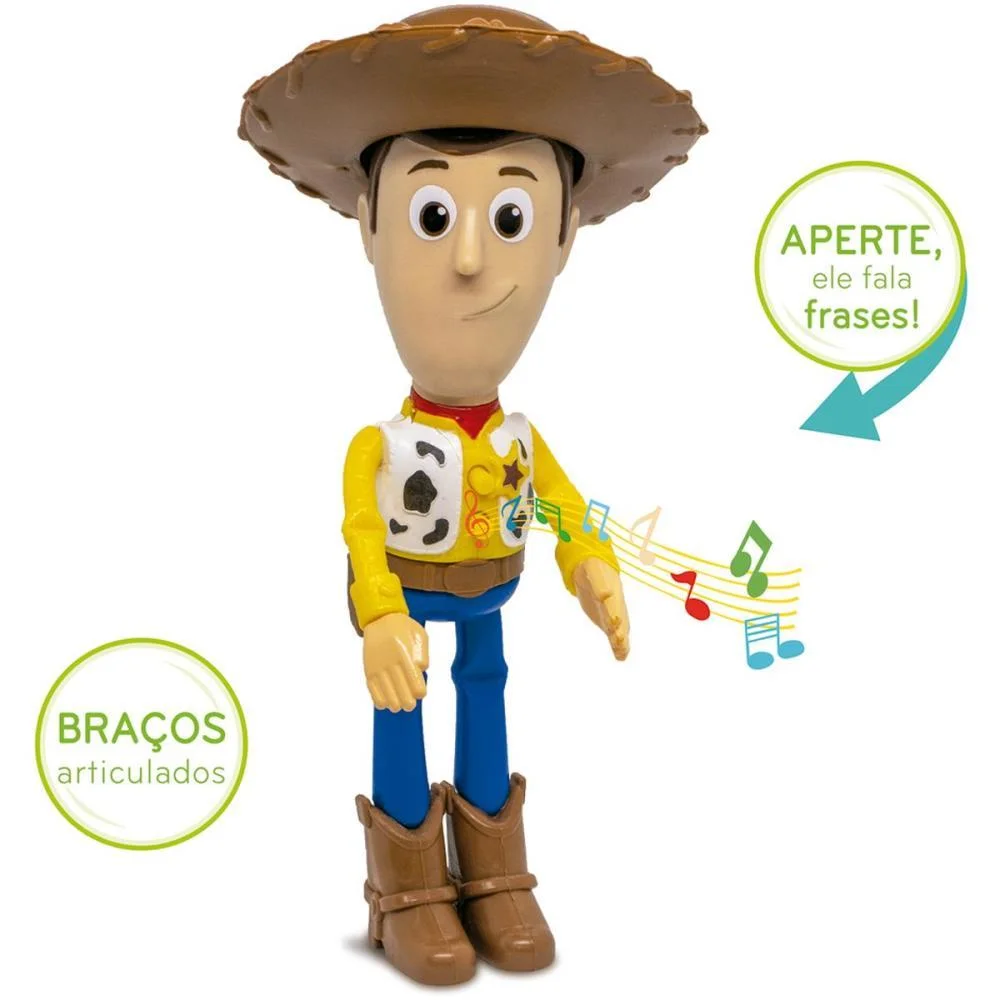 BONECO E PERSONAGEM MEU AMIGO WOODY C/SOM 23CM. ELKA (UNIDADE) - imagem 3