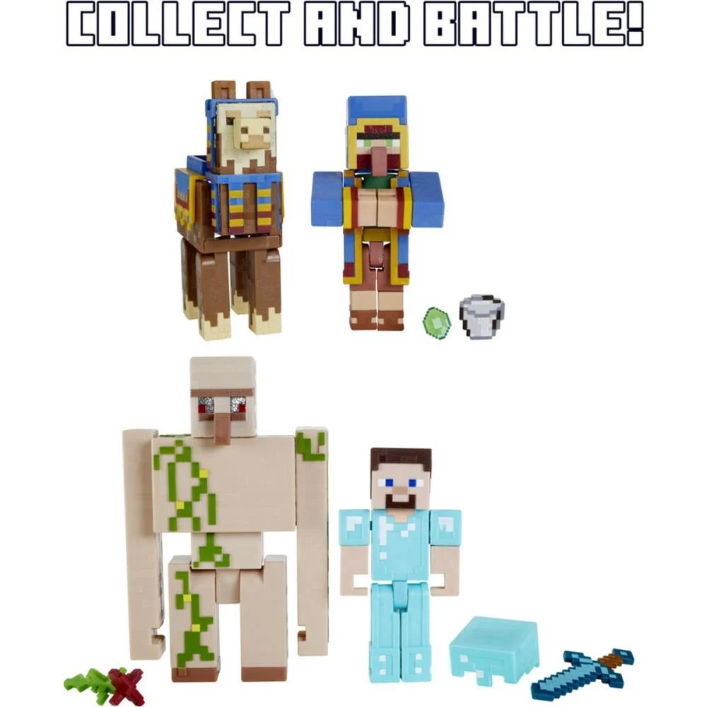 BONECO E PERSONAGEM MINECRAFT 2-PACK FIG. 8CM (S) MATTEL (UNIDADE) - imagem 11