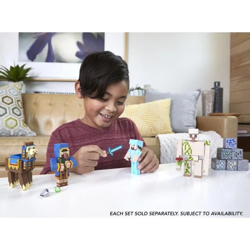 BONECO E PERSONAGEM MINECRAFT 2-PACK FIG. 8CM (S) MATTEL (UNIDADE) - imagem 8