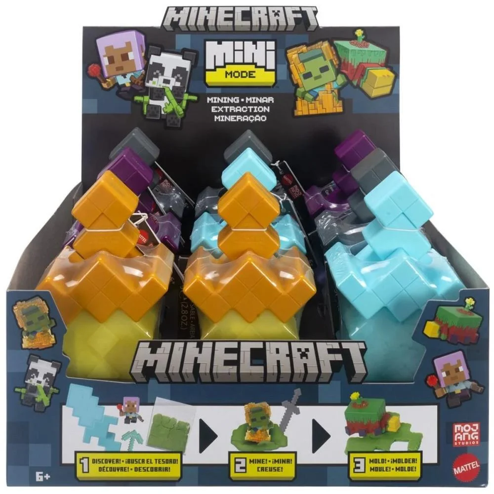 BONECO E PERSONAGEM MINECRAFT VANILLA MINING 3,8(S MATTEL (UNIDADE) - imagem 6