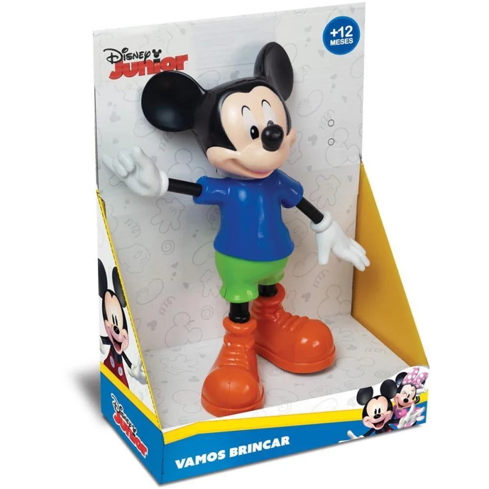 BONECO E PERSONAGEM MICKEY VAMOS BRINCAR 24CM. ELKA (UNIDADE) - imagem 4