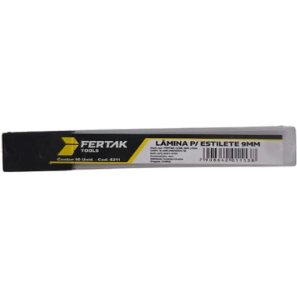 LAMINA PARA ESTILETES ESTREITA 9MM. FERTAK (BL.C/10) - imagem 4