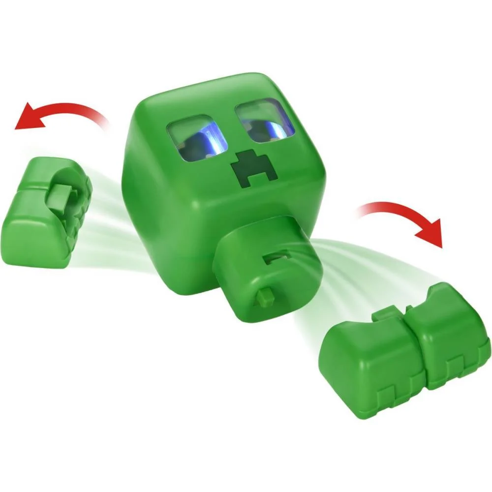 BONECO E PERSONAGEM MINECRAFT CREEPER SOM E LUZ MATTEL (UNIDADE) - imagem 4
