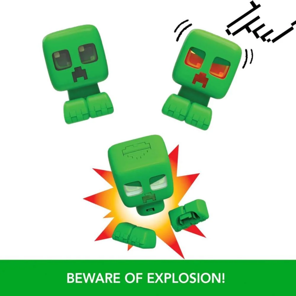 BONECO E PERSONAGEM MINECRAFT CREEPER SOM E LUZ MATTEL (UNIDADE) - imagem 6