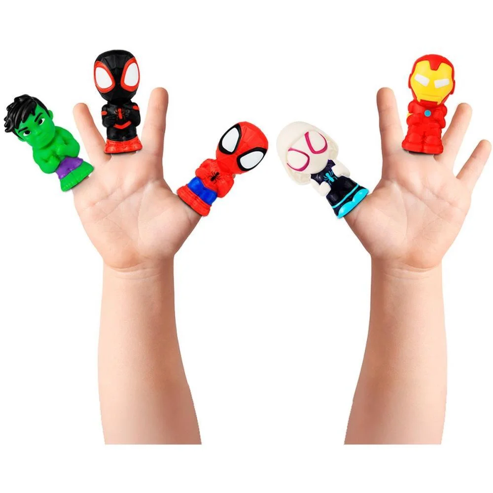 BONECO E PERSONAGEM MARVEL SPIDEY 6CM C/5 FIGS CARDOSO TOYS (UNIDADE) - imagem 3