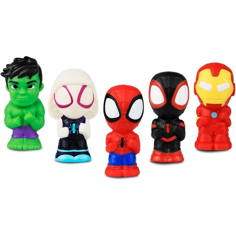 BONECO E PERSONAGEM MARVEL SPIDEY 6CM C/5 FIGS CARDOSO TOYS (UNIDADE) - imagem 5