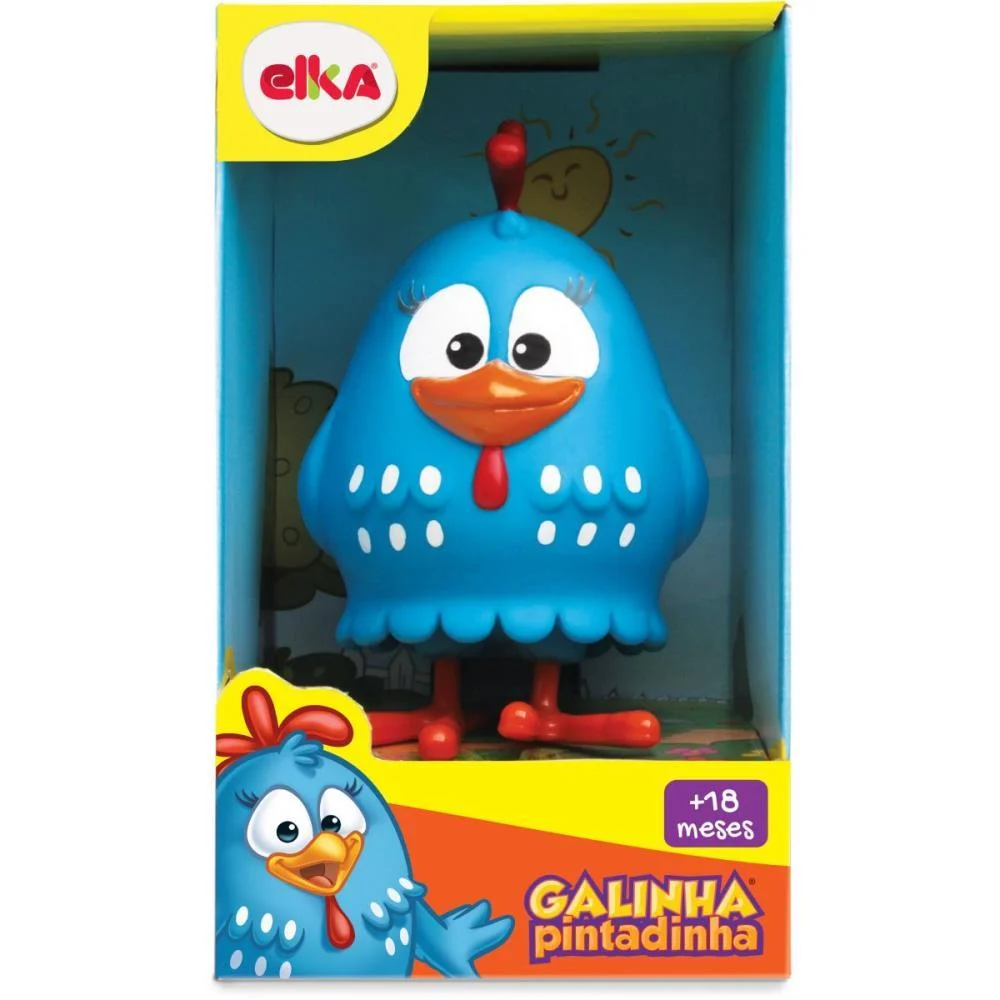 BONECO E PERSONAGEM GALINHA PINTADINHA 14CM. ELKA (UNIDADE) - imagem 2