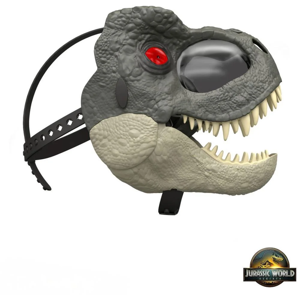 BONECO E PERSONAGEM JW REBIRTH MÁSCARA LUXO T-REX MATTEL (UNIDADE) - imagem 3