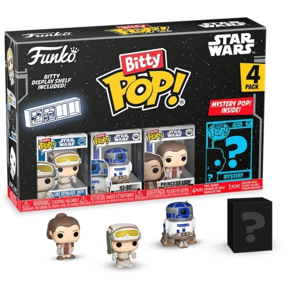BONECO E PERSONAGEM FUNKO STAR W.LUKE,R2-D2 E CHEW CANDIDE (UNIDADE) - imagem 3