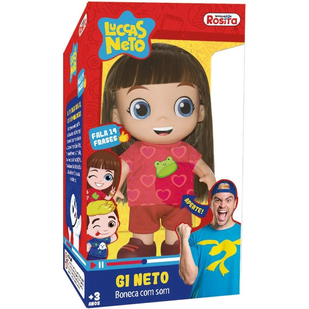 BONECO E PERSONAGEM GI NETO 14 FRASES 27CM. BABY BRINK (UNIDADE) - imagem 4