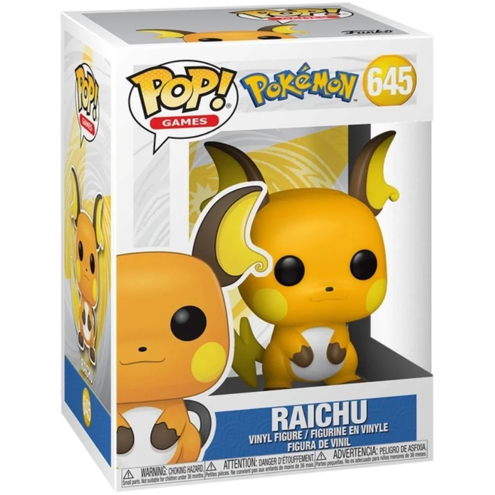 BONECO E PERSONAGEM FUNKO POP POKEMON RAICHU CANDIDE (UNIDADE) - imagem 4