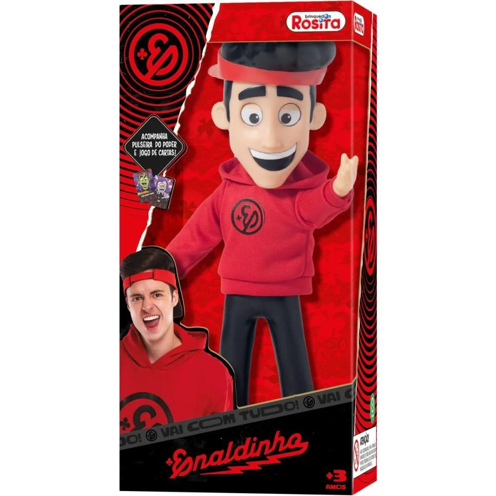 BONECO E PERSONAGEM ENALDINHO 25CM C/PULSEIRA BABY BRINK (UNIDADE) - imagem 4