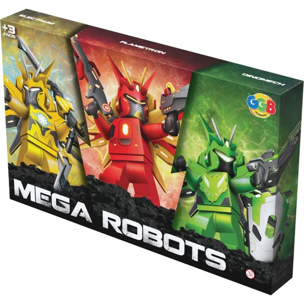 BRINQUEDO PARA MONTAR BONECO MEGA REBOTS C/3UNID. GGB PLAST (UNIDADE) - imagem 10