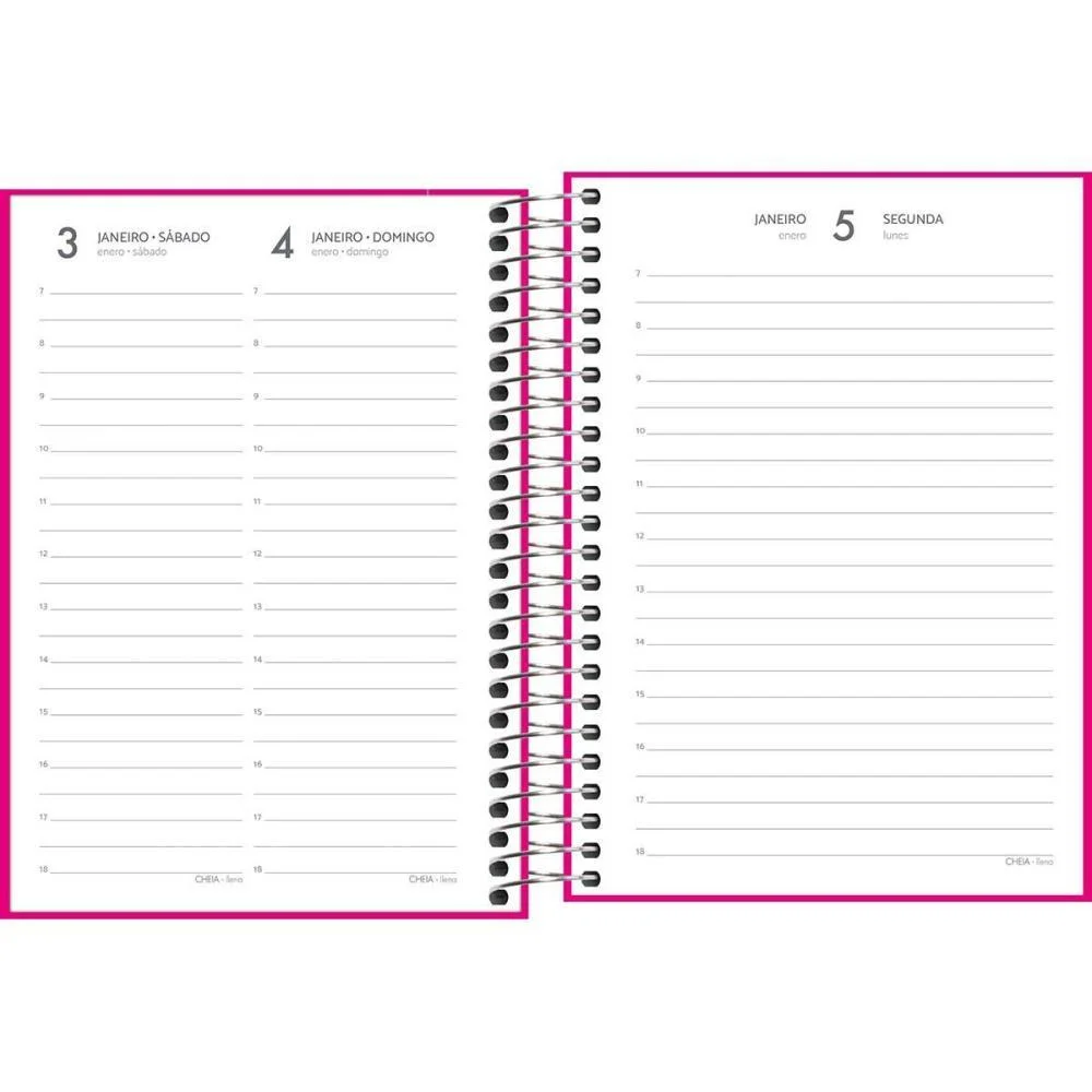 AGENDA 2026 PEPPER ROSA ESP 160F 117X164 TILIBRA (PCT.C/04) - imagem 3