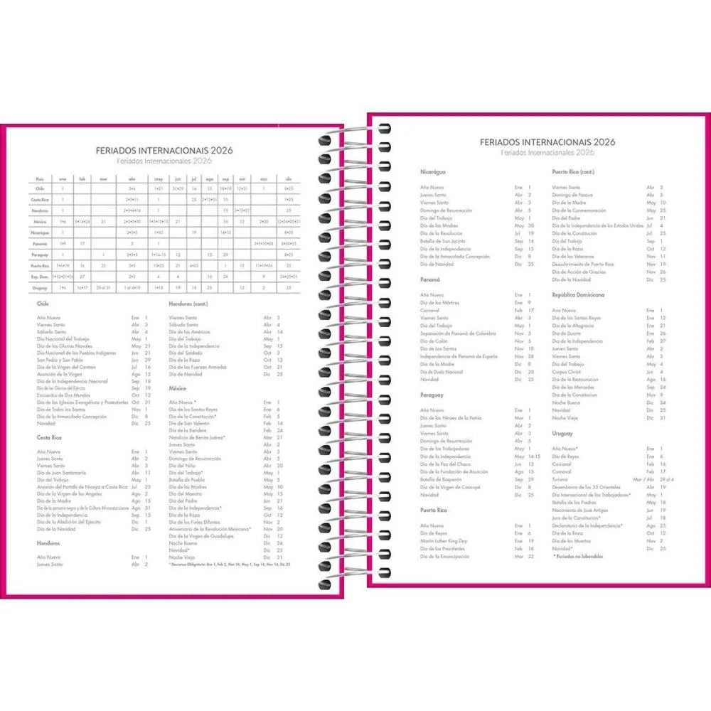 AGENDA 2026 PEPPER ROSA ESP 160F 117X164 TILIBRA (PCT.C/04) - imagem 4