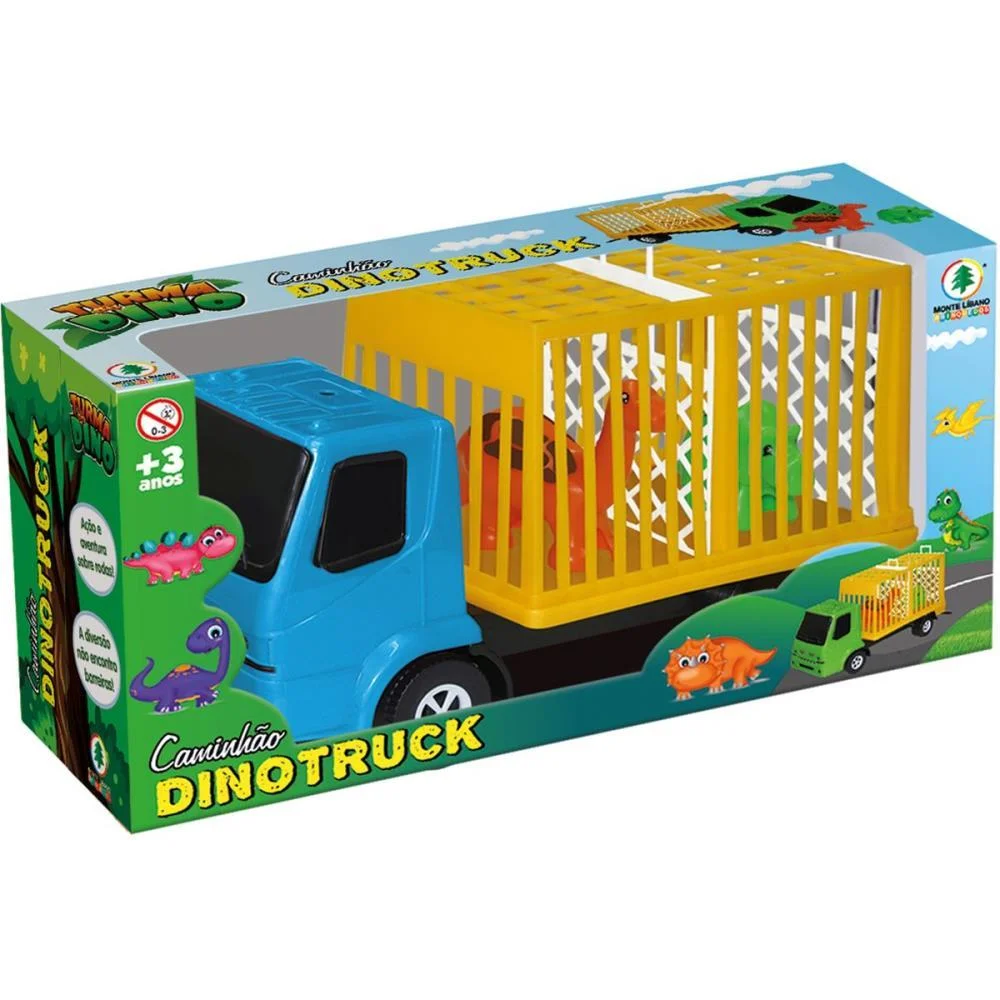 CAMINHAO DINO TRUCK C/2 BONECOS MONTE LIBANO (UNIDADE) - imagem 4