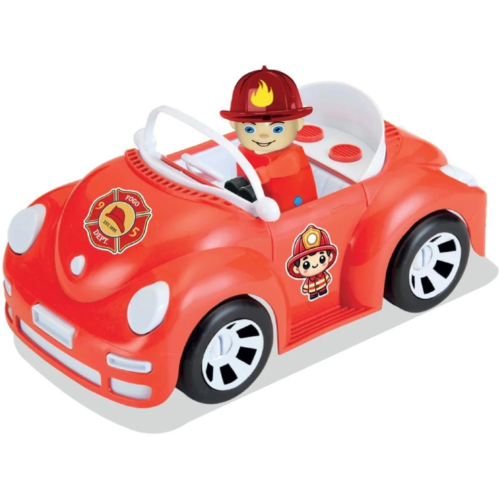 CARRINHO BOMBEIROS SUPER CAR C/BONECO MONTE LIBANO (UNIDADE) - imagem 2
