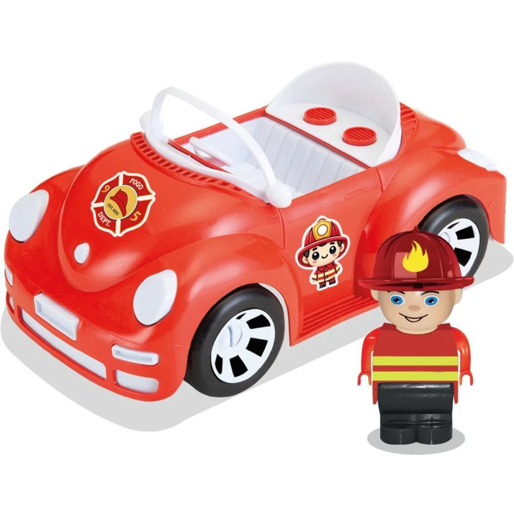 CARRINHO BOMBEIROS SUPER CAR C/BONECO MONTE LIBANO (UNIDADE) - imagem 4
